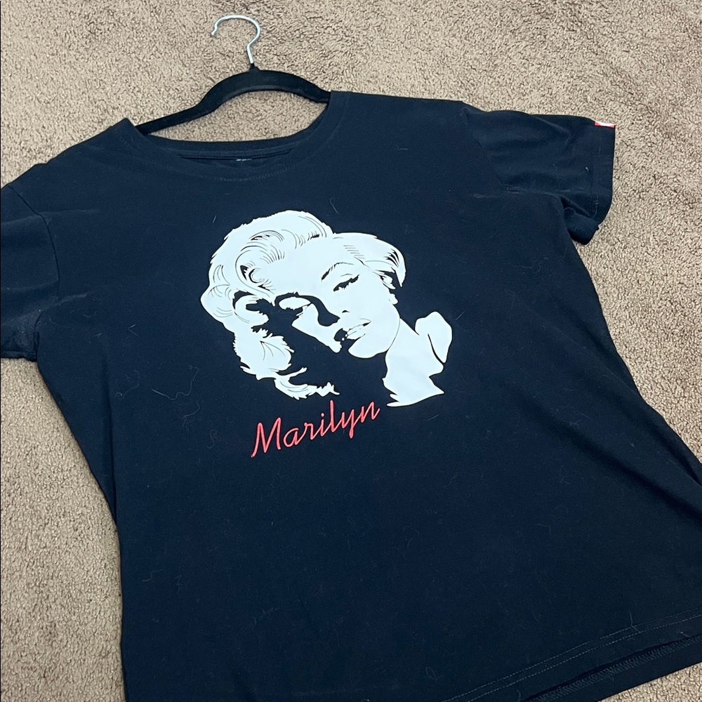 Marilyn Graphic Black T-Shirt